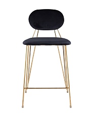 Полубарный стул Stool Group Элис вельвет темно-синий FDC8001 MIDNIGHT BLUE FUT-78 2