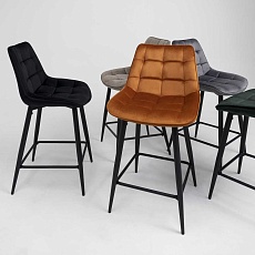 Полубарный стул AksHome Linx кирпичный, велюр 86210 4