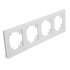 Рамка 4-постовая Stekker Катрин белый GFR00-7004-01 39257 1