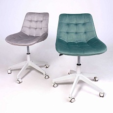 Поворотное кресло AksHome Carolyn велюр, мятный 91958 3