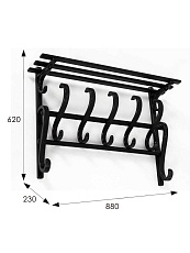 Настенная вешалка Мебелик В 7Н 006780 2