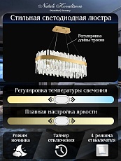 Подвесной светодиодный светильник Natali Kovaltseva Smart Нимбы Led Lamps 81274 1