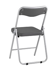 Складной стул Stool Group Джонни экокожа серый каркас металлик fb-jonny-eco-17met 5