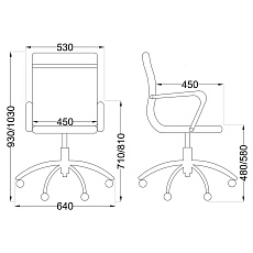 Офисное кресло AksHome Adel черный, армированная сетка 71484 1