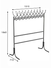Гардеробная вешалка Мебелик М 12 002165 2