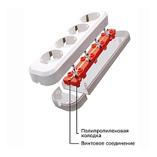 Колодка Feron Stekker 2гн б/з PST1020020 39007 1