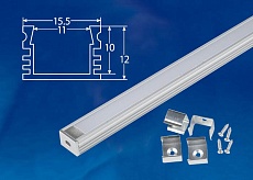Профиль Uniel UFE-K10 Silver/Frozen 200 Polybag UL-00005029 1