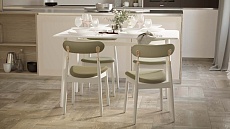 Кухонный стол Калифорния Кросс белый/белый 3478237804 4