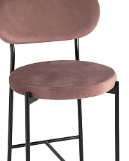 Полубарный стул Stool Group Барбара велюр пыльно-розовый CC-09006 HLR-44 1