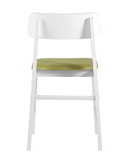 Комплект стульев Stool Group ODEN WHITE мягкое сидение оливковое 2шт MH52035 WHITE BZ-13 GREEN X2 4