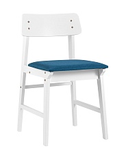 Комплект стульев Stool Group ODEN WHITE мягкое сидение синее 2шт. MH52035 WHITE APPLE-7 BLUE X2 1