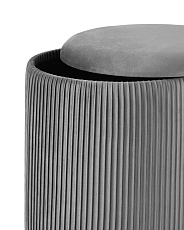 Пуф Stool Group Шарлотта с ящиком велюр серый 19A205VA-8167-55 2