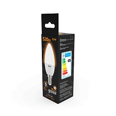 Лампа светодиодная Gauss E14 6.5W 3000К матовая 103101107 3
