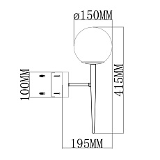 Бра Moderli Scrumbel V6043-1W 1