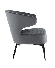 Кресло Stool Group Royal велюр тёмно-серый vd-royal-b27 3