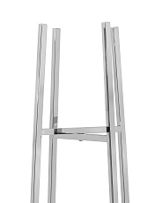 Стеллаж Stool Group Ланс прозрачное стекло сталь серебро EDCS-005 4