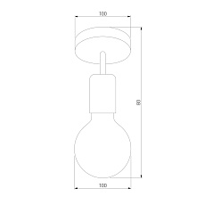 Потолочный светильник TK Lighting 1901 Retro 1
