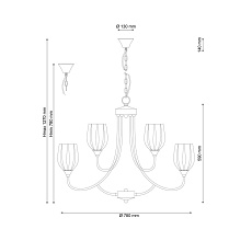 Подвесная люстра Lucia Tucci Madrid 116.6.3 1