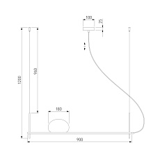 Подвесной светильник Eurosvet Stair 70145/1 белый 1