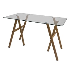 Письменный стол AksHome Nephrite прозрачный, стекло 86203 3