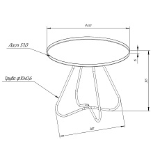 Кофейный стол Мебелик SHT-CT3-2 008654 2