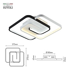 Потолочный светодиодный светильник Rivoli Jenny 6102-101 Б0059009 1