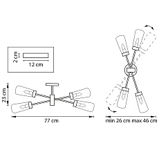 Настенно-потолочный светильник Lightstar Crotone 690643 1