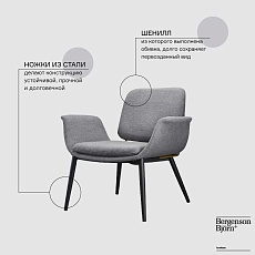 Кресло Bergenson Bjorn Hilde FH-HLD-ARMCH-PL-GR 2
