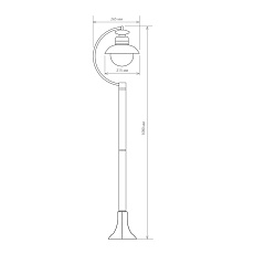 Уличный cветильник Elektrostandard Talli F GL 3002F черный a038485 1