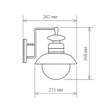 Уличный настенный cветильник Elektrostandard Talli D GL 3002D брауни a038481 1