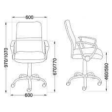 Офисное кресло AksHome Gamma красный + черный, сетка + ткань 84770 1