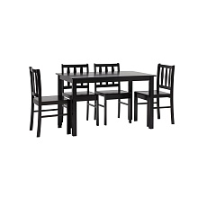 Обеденная группа Stool Group INGRID массив гевеи цвет венге MH750+MH52088X4