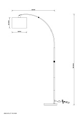 Торшер Arte Lamp Paolo A4060PN-1CC 1