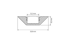 Профиль с рассеивателем Arlight ALU-CORNER-2000 ANOD+FROST 014900 1