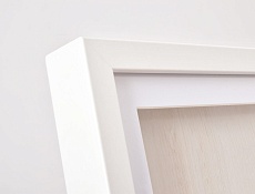 Фоторамка Innova PI09908 Ф/рамка 25*25cm Shadow Box White (окно 21*21см), белый, МДФ (6/216) Б0046304 2