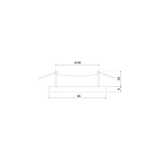 Встраиваемый светильник Elektrostandard 123 MR16 серебро a053356 1