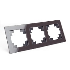 Рамка 3-постовая Stekker Катрин шоколад GFR00-7003-04 39537 2