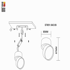 Светодиодный спот ST Luce ST651.542.09 1