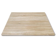 Кухонный стол Sheffilton SHT-TU14/80/80 МДФ белый муар/дуб сонома светлый 5742286403 1