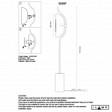 Торшер iLamp Stereo 9285F GL SM 1