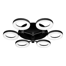 Потолочная светодиодная люстра iLedex Jomo FS-014-X6-(B) 72W BK