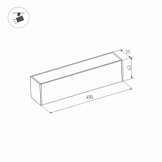 Трековый светодиодный светильник для магнитного шинопровода Arlight Mag-Flat-45-L405-12W Day4000 026951 2