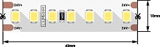 Светодиодная влагозащищенная лента DesignLed 17W/m 168LED/m 2835SMD холодный белый 5M 004201 1