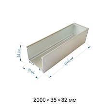 Профиль универсальный серебро 2м. Apeyron 08-23-01 1