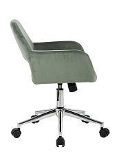 Поворотное кресло Stool Group Ross велюр оливковый ROSS CHROME VELVET CACTUS 1