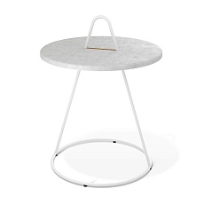 Журнальный стол Sheffilton SHT-CT36 морская галька/белый муар 5890981202