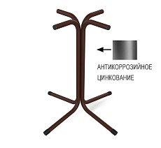 Кухонный стол Sheffilton SHT-TU7-1/70 МДФ коричн.муар(цинк)/черный/орех светлый 6227300114 5