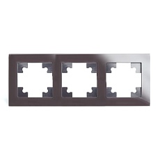 Рамка 3-постовая Stekker Катрин шоколад GFR00-7003-04 39537