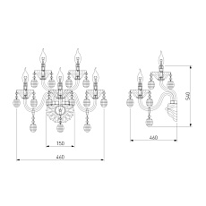 Бра Bogates 256/5 Strotskis 1