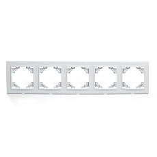Рамка 5-постовая Stekker Эрна белый PFR00-9005-01 39620